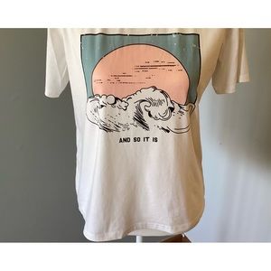 Shein White wave T-shirt